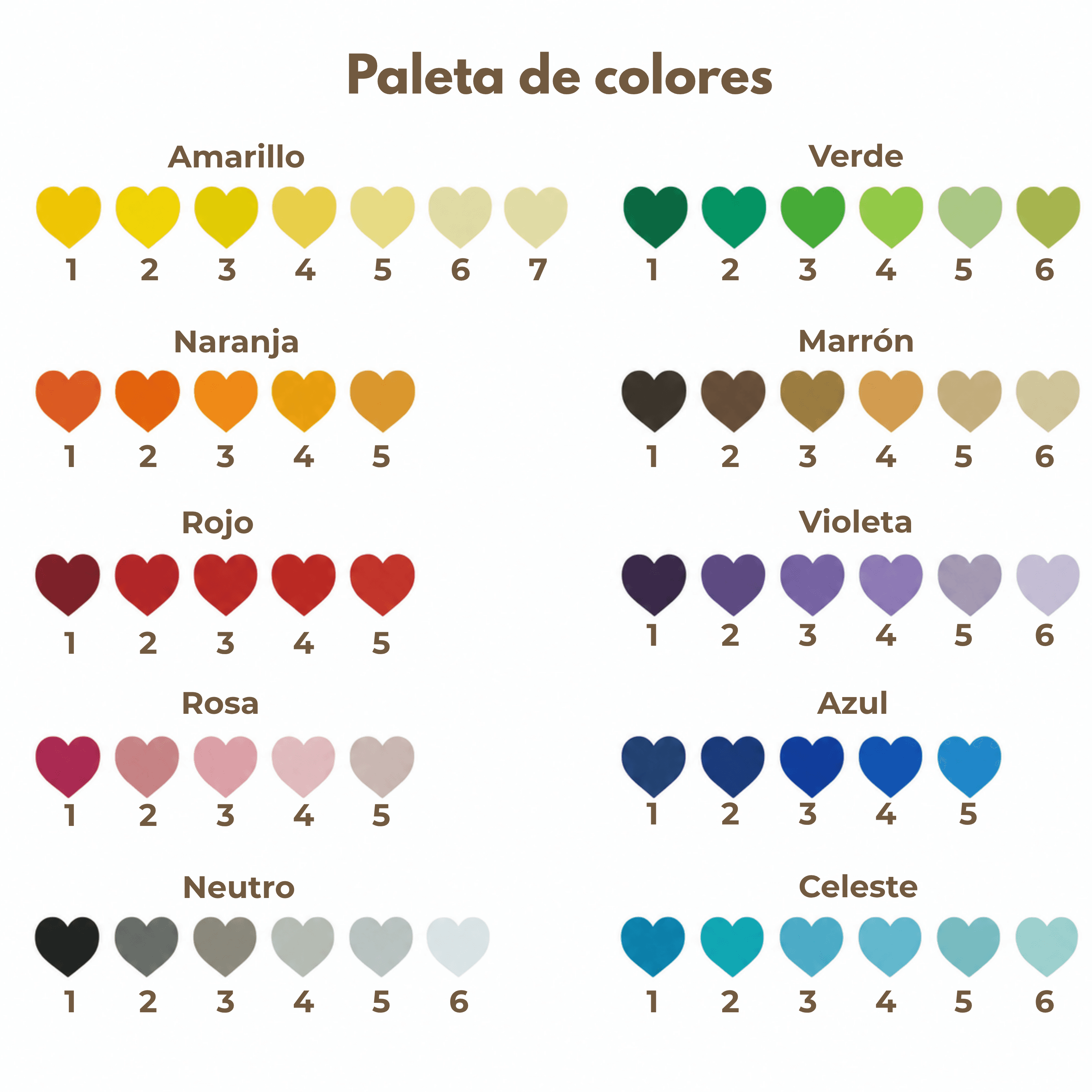 Carta de Colores Nalia World